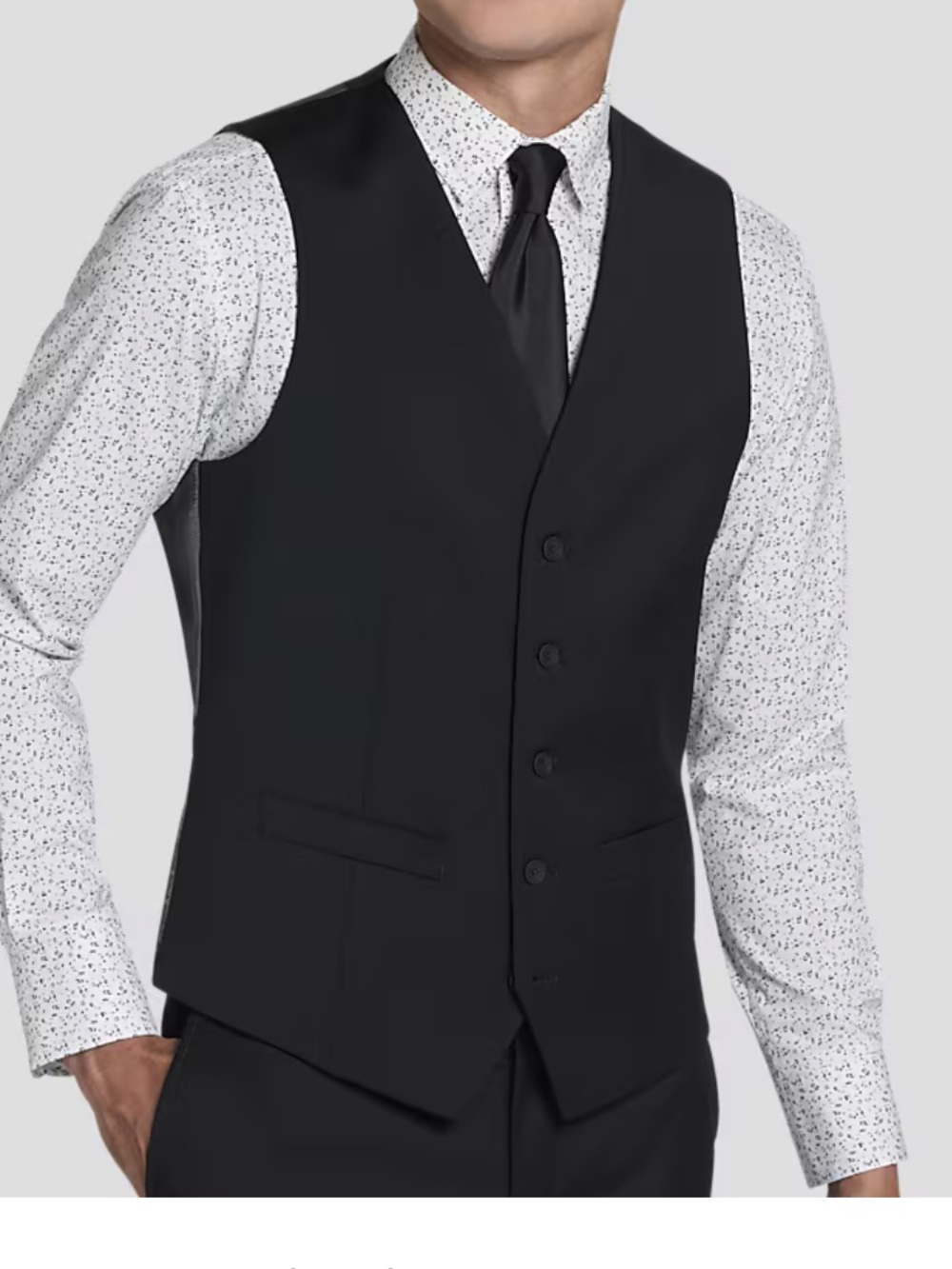 Kenneth Cole Awearness Extreme Slim Fit Wool Blend Vest